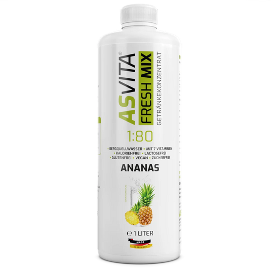 Asvita Fresh Mix 1:80 – zuckerfreier Getränkesirup 1L