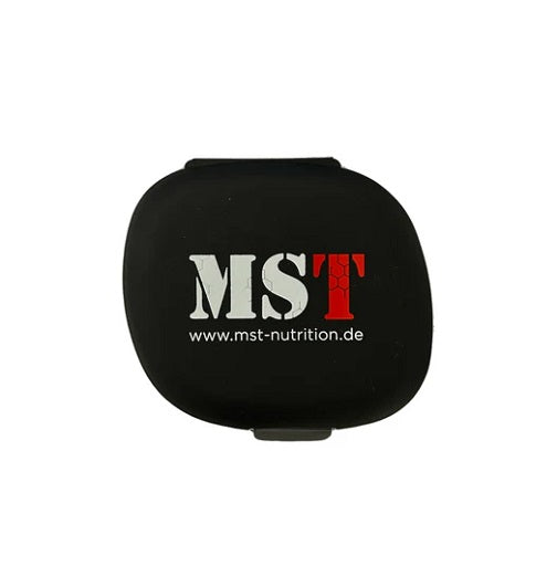 MST Pillenbox Schwarz | 7 Fächer für Supplements & Vitamine