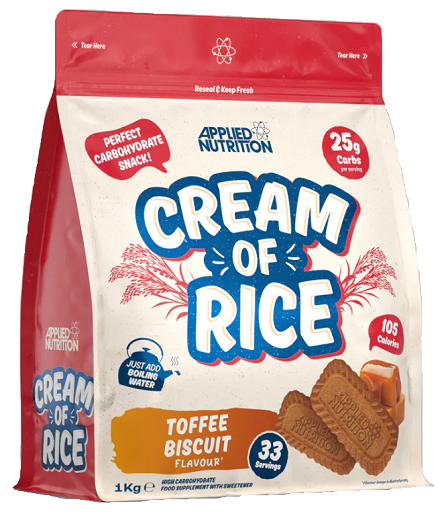 Applied Nutrition Cream of Rice 1kg | Instant Reisbrei mit Geschmack