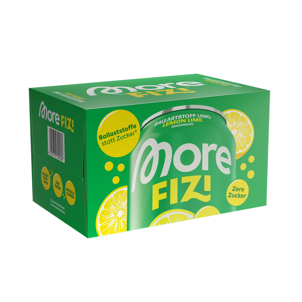 More FIZI Ballaststoff Limonade | Zuckerfreie Limo mit Ballaststoffen