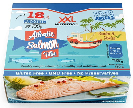 Atlantisches Lachsfilet 160g – Proteinreich & verzehrfertig