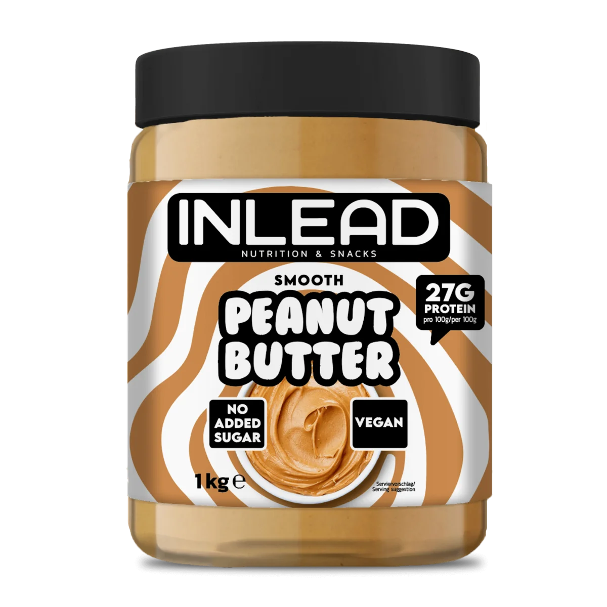 INLEAD Peanut Butter 1kg – 100% Erdnüsse, ohne Zucker & Palmöl