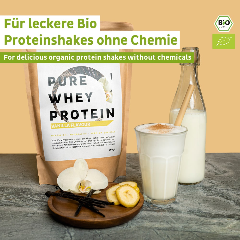 Bio Whey Protein Pulver Vanille