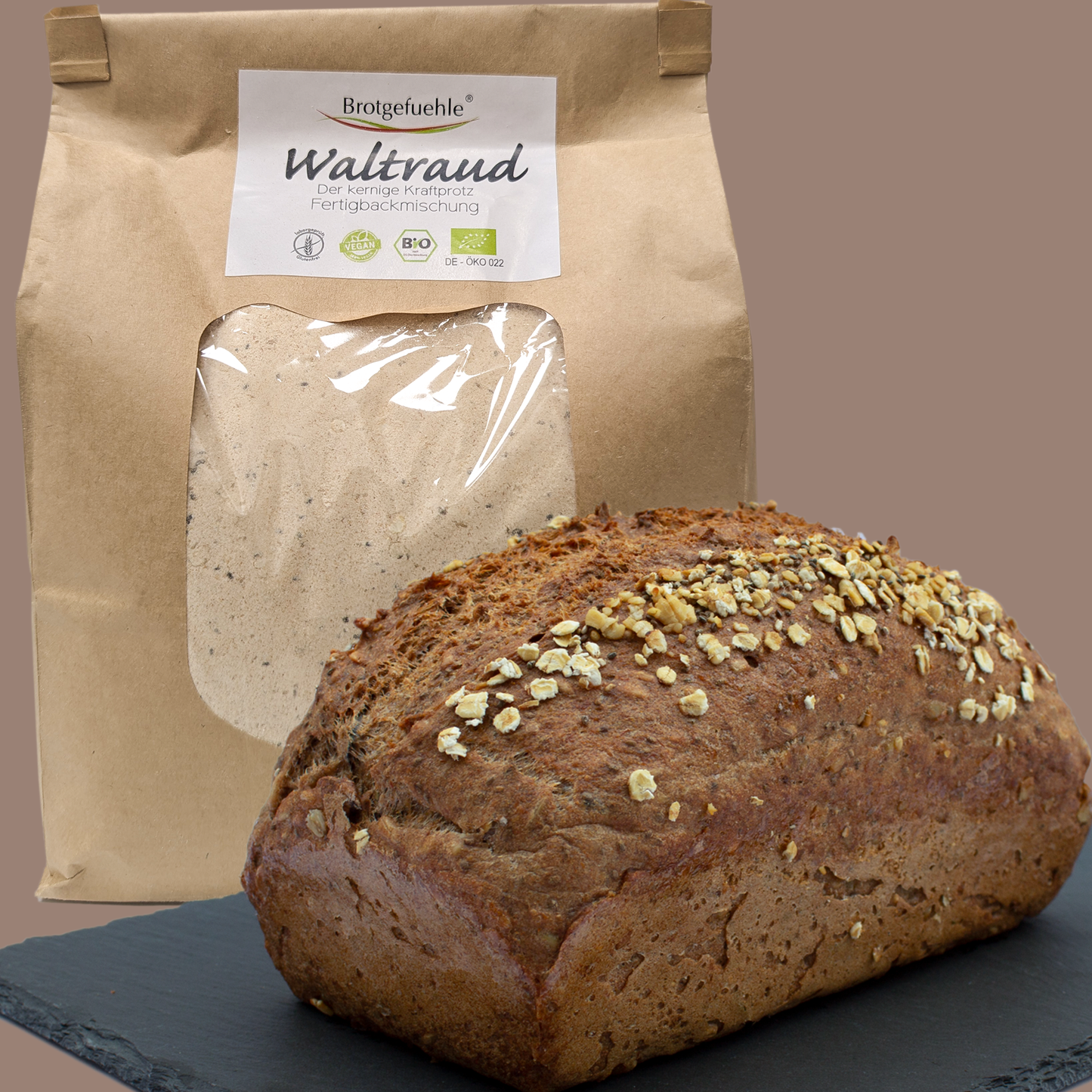 WALTRAUD - glutenfreie Bio-Brotbackmischung